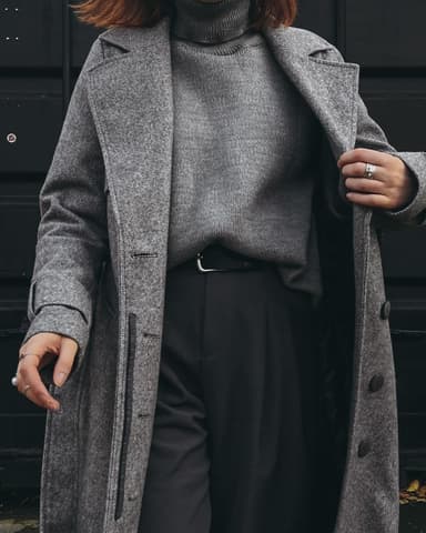Manteau drap de laine Sézane taille 42, bordeaux