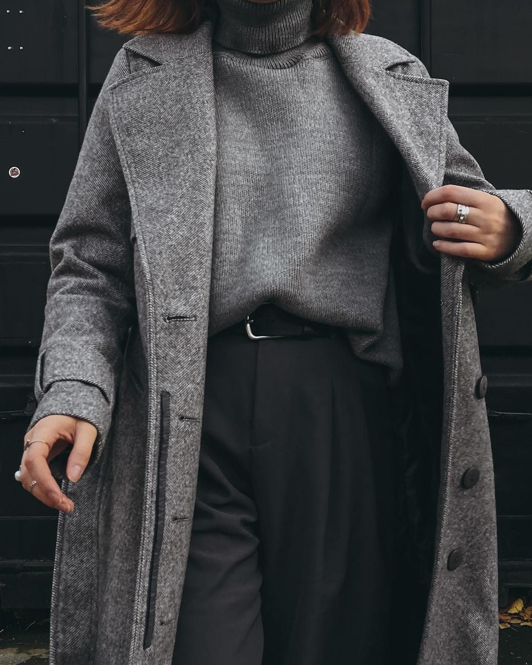 Manteau drap de laine Sézane taille 42, bordeaux — photo 1 sur 2