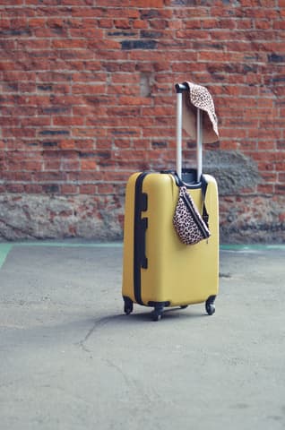 Valise Samsonite moyenne bleu