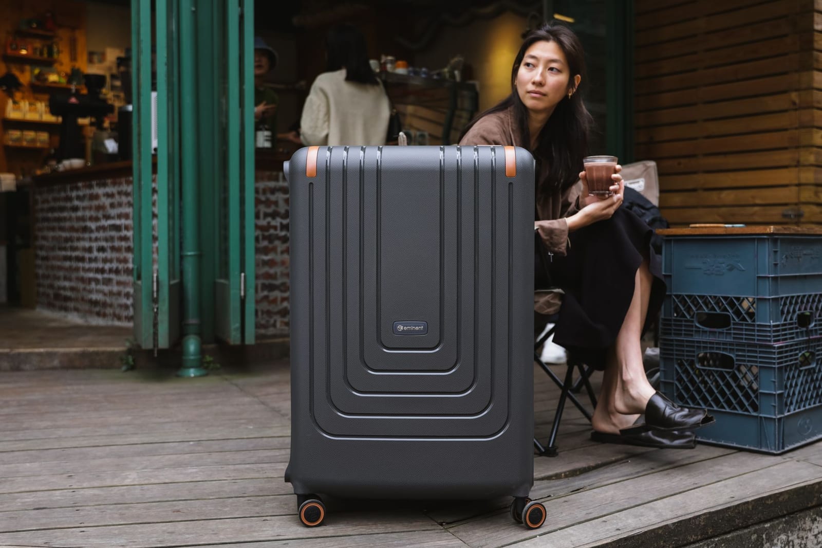 Valise Samsonite grande bleu — photo 1 sur 3