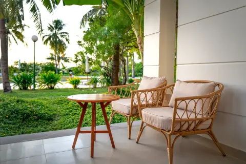 Salon de jardin acacia 5 places