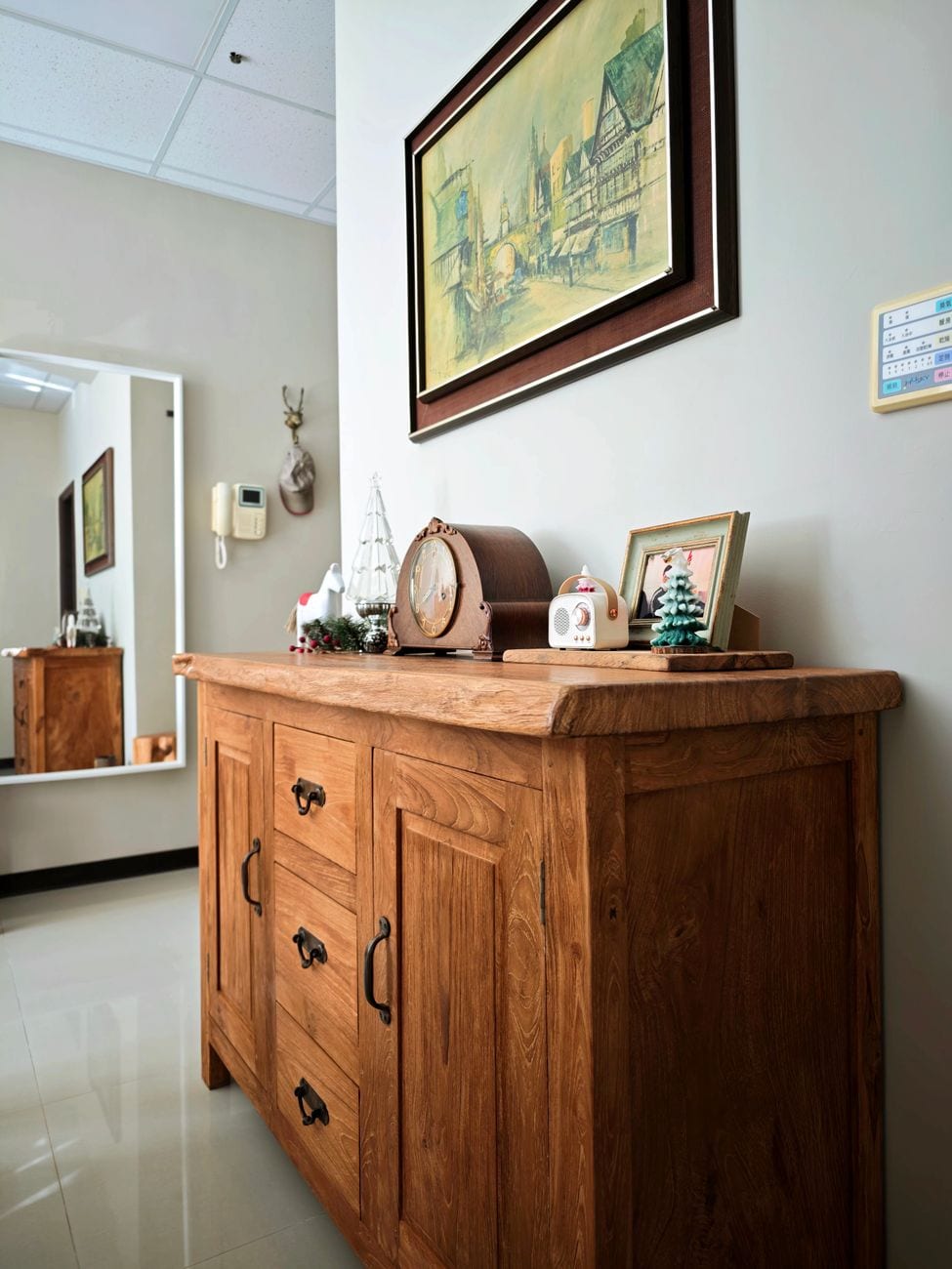 Buffet teck marron — photo 1 sur 2